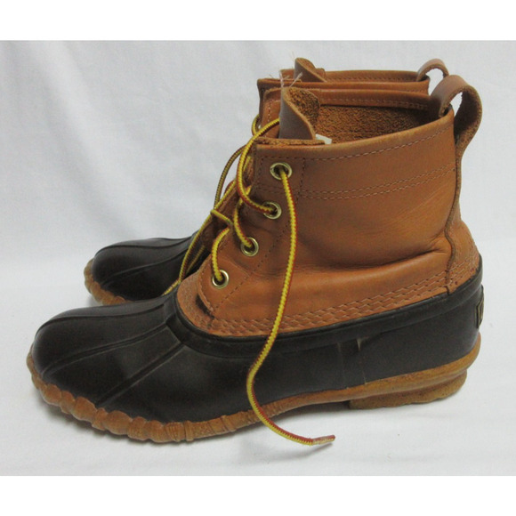 Cabela’s Duck Boots Brown/Tan women's 8D Leather Upper lace up Unlined - Picture 2 of 7